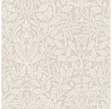 Behang met eikenbladeren en eikelmotief