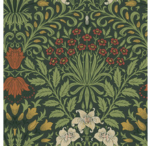 Detailweergave van een behang met bloemmotief