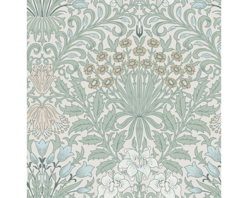 Bloemenbehang met bloemmotieven en bladeren