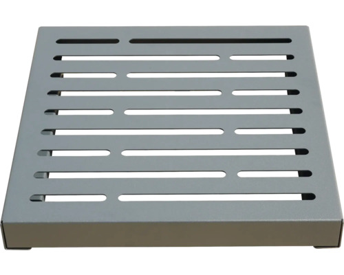 Vierkant metalen putdeksel met sleufpatroon