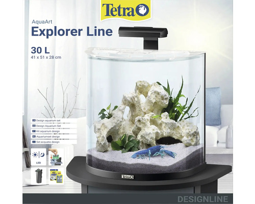 Tetra AquaArt Explorer Line aquarium met 30 liter inhoud