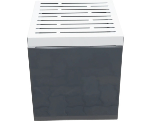 Kubusvormige plantenbak met drainagegaten