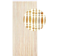 Decoratief kralengordijn met gouden en zilveren accenten