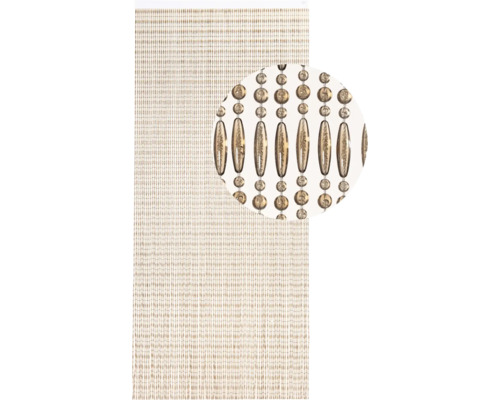 Decoratief draadgordijn met parel- en sier elementen