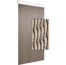 Decoratief draadgordijn met glanzende elementen