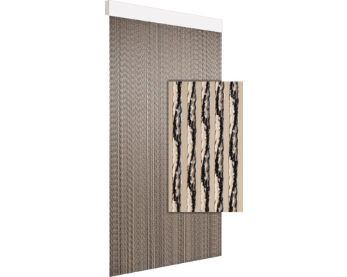 Decoratief draadgordijn met glanzende elementen