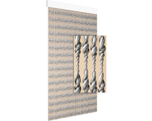 Decoratief deurgordijn van gedraaide strengen