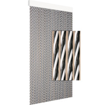 Gordijn van gedraaide koorden met ophangrail