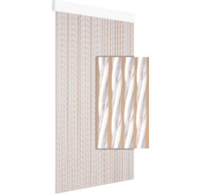 Gordijn van gedraaide koorden met een bovenframe