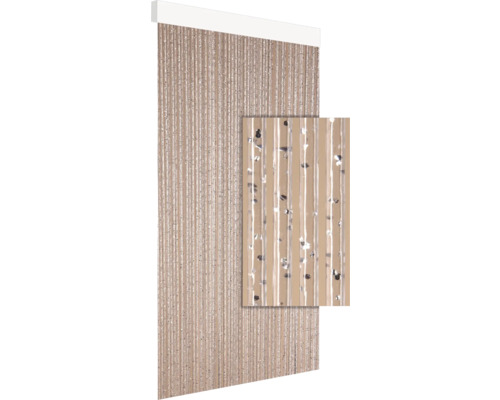 Decoratief lamellen deur gordijn met glittereffect