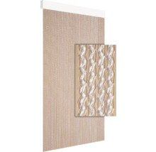 Parelkettinggordijn met gedraaide elementen als detailweergave