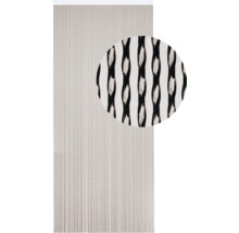 Deurgordijn van plastic koorden