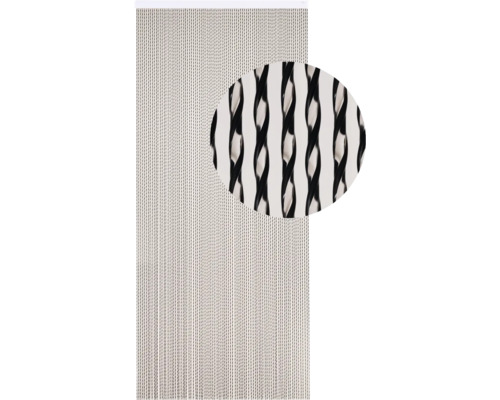 Deurgordijn van plastic koorden