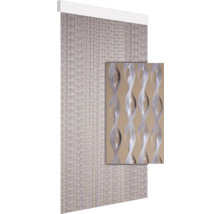 Gordijn van kunststof kralen met details