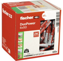Fischer DuoPower 6x50 pluggen, 100 stuks