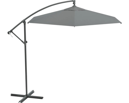 Vrijhangende parasol met kruisvoet