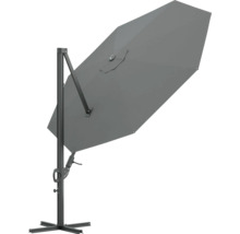 Vrijhangende parasol met voetkruis voor de tuin