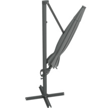 Grijze zweefparasol met voet