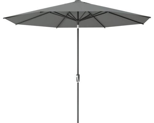 Grijze parasol met slinger om te openen