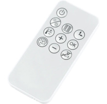 Witte afstandsbediening met diverse knoppen voor de bediening van een apparaat