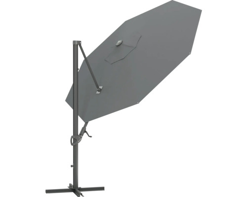 Vrijhangende parasol met voetkruis