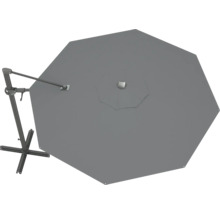 Grijze zweefparasol met voet