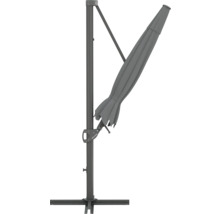 Gesloten zweefparasol met standaard