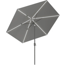 Grijze parasol met ledverlichting