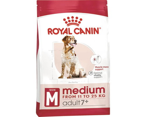 Royal Canin Medium Adult 7+ hondenvoer, geschikt voor honden van 11 tot 25 kilogram