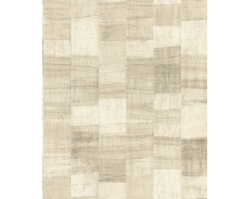 Behang met rechthoekig patroon en steeneffect