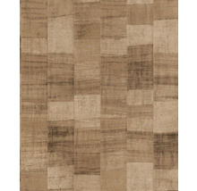 Behang met rechthoekig patroon in houtlook