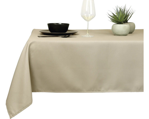 UNIQUE LIVING Tafelkleed Levi grijs 150x250 cm Tafel met tafelkleed, servies en decoratie