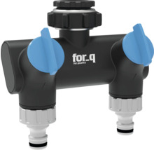 for_q waterverdeler met twee uitgangen voor de tuin