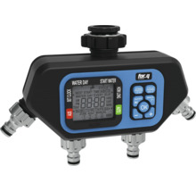 Watercomputer met vier uitgangen en digitaal display