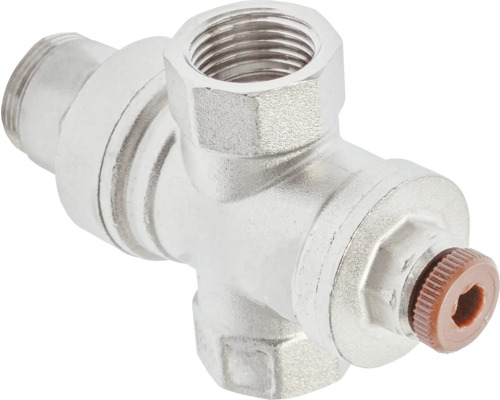 Metalen smoorcontroleklep met instelknop