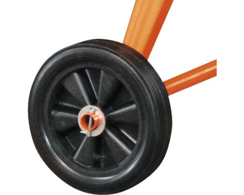 Wiel van een bouwapparaat