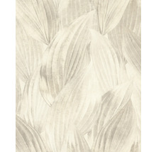 Behang met bladmotief