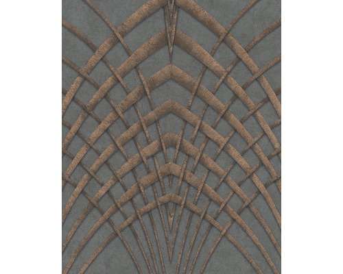 MARBURG Vliesbehang 32256 Modernista grafisch antraciet Decoratieve plaat met geweven patroon voor wanddecoratie