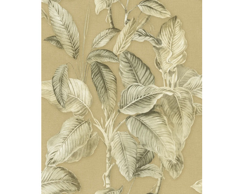 Behang met plantenmotief