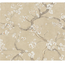 Behang met bloeiende takken patroon