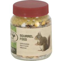 Eekhoornvoer in glazen pot