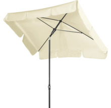 Rechthoekige parasol met zwart frame