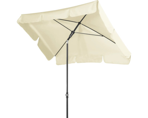Rechthoekige parasol met zwart frame