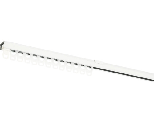 Gordijnrail met lopers voor het ophangen van gordijnen