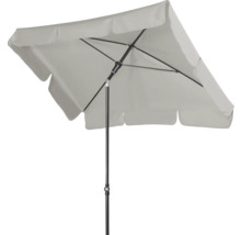 Rechthoekige parasol met zwart frame