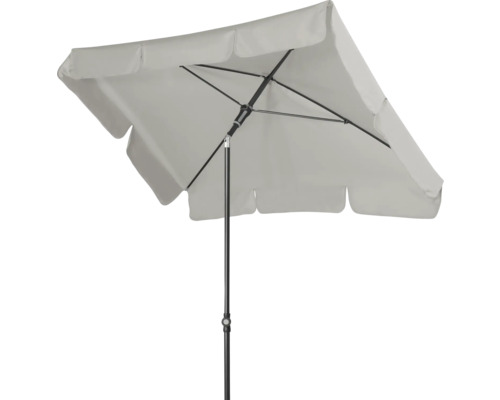 Rechthoekige parasol met zwart frame