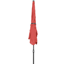 Gesloten parasol met zwart frame