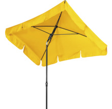 Gele tu parasol met zwart frame