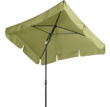 Halfopen tuinzonscherm met zwart frame