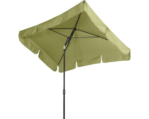 Halfopen tuinzonscherm met zwart frame